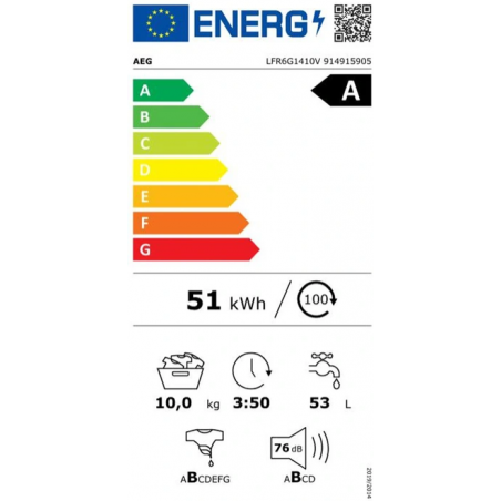 Lave Linge AEG LFR6G1410V