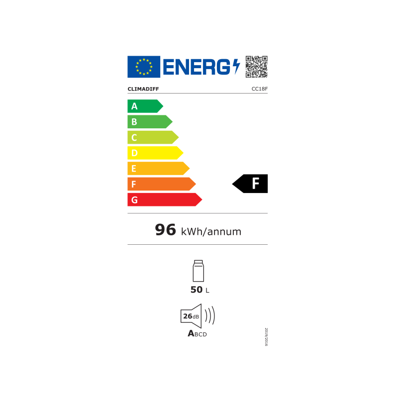Cave à vin CLIMADIFF CC18F