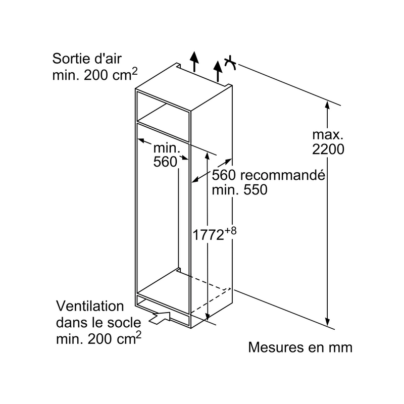 Réfrigérateur Une Porte BOSCH KIR81VFE0