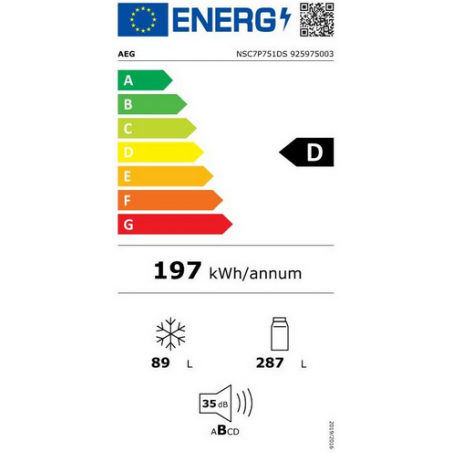 Réfrigérateur congélateur AEG NSC7P751DS