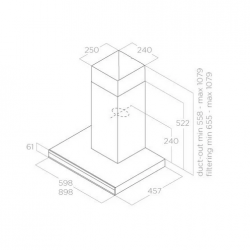Hotte ELICA ADELE BL MAT 60 ( PRF0182412 )