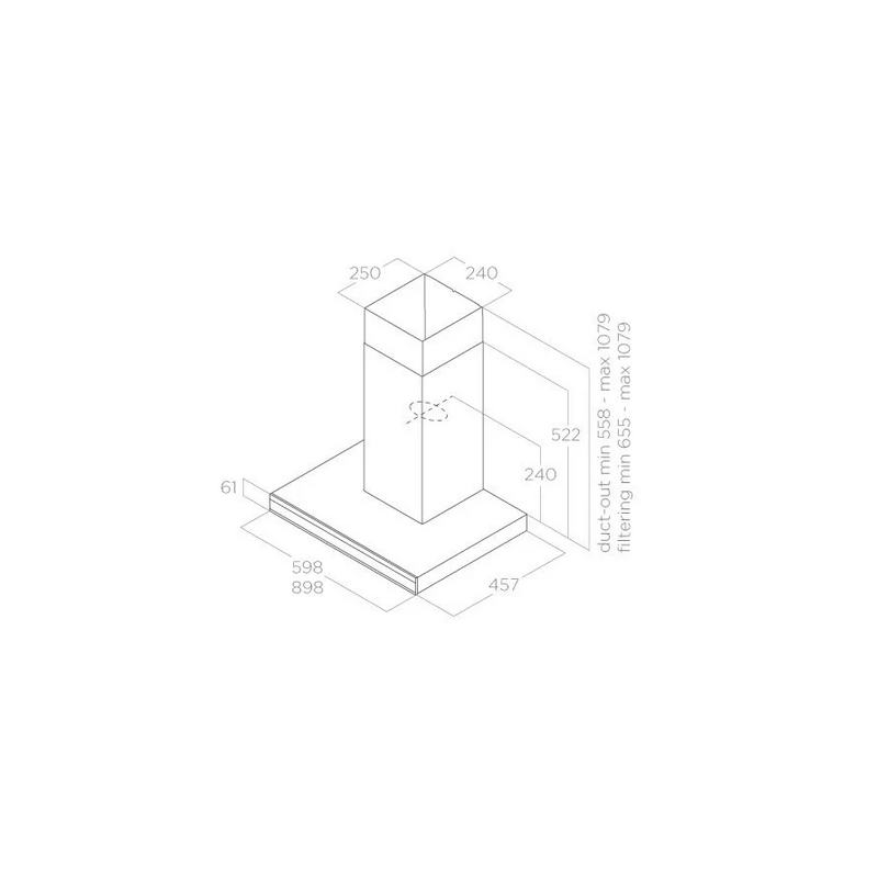 Hotte ELICA ADELE BL MAT 60 ( PRF0182412 )