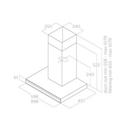 Hotte ELICA ADELE BL MAT 60 ( PRF0182412 )