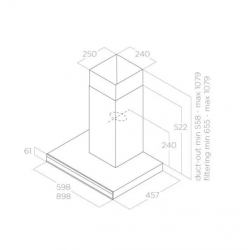 Hotte ELICA ADELE BL MAT 90 ( PRF0182410 )