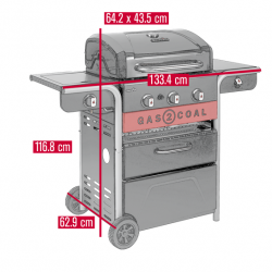 Barbecue CHAR-BROIL GAS2 COAL2.0 3B