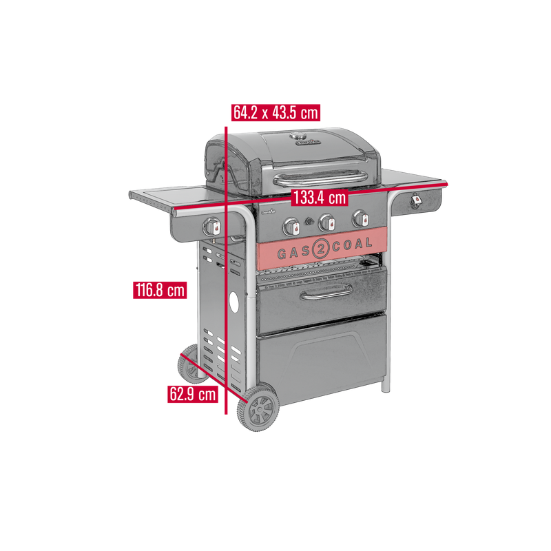 Barbecue CHAR-BROIL GAS2 COAL2.0 3B