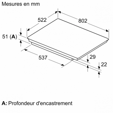 Plaque de cuisson BOSCH PVW831HC1E