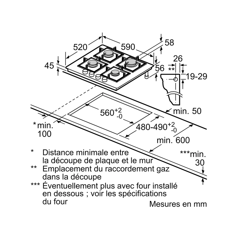 Plaque de cuisson BOSCH PPP6A6B20