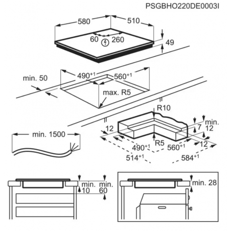 Plaque de cuisson AEG TI63IQ10IZ