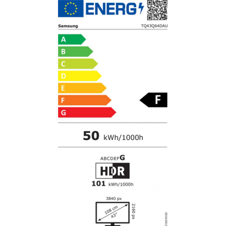 Télévision SAMSUNG TQ43Q64D