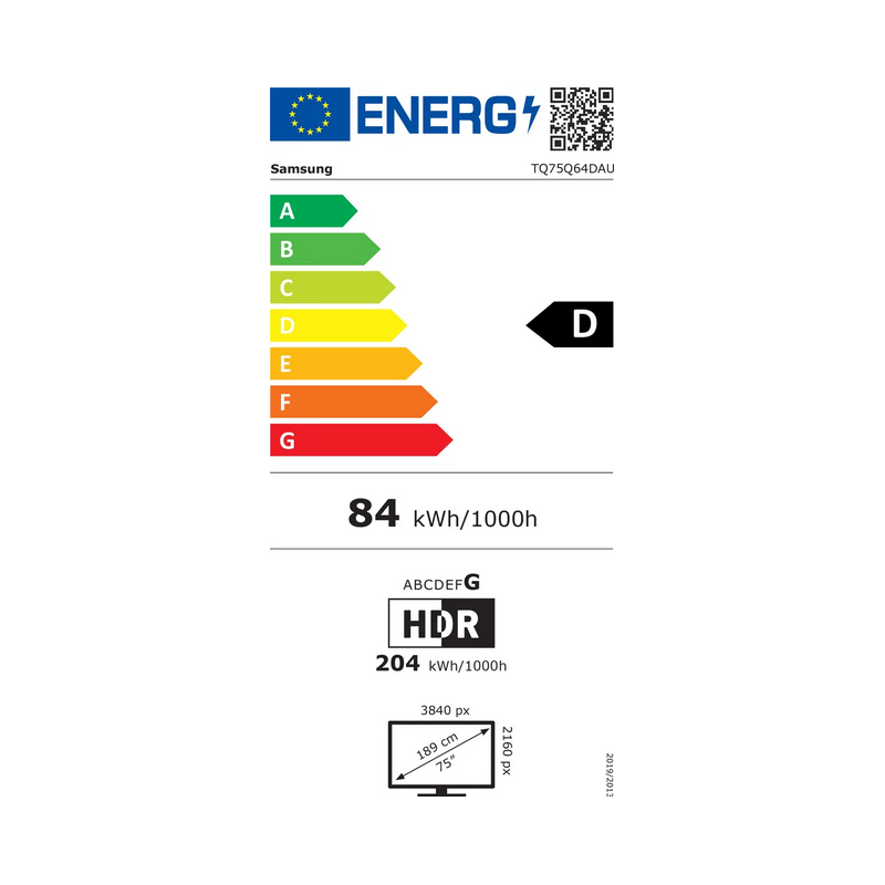 Télévision SAMSUNG TQ75Q64D