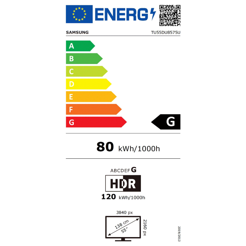 Télévision SAMSUNG TU55DU8575UXXC