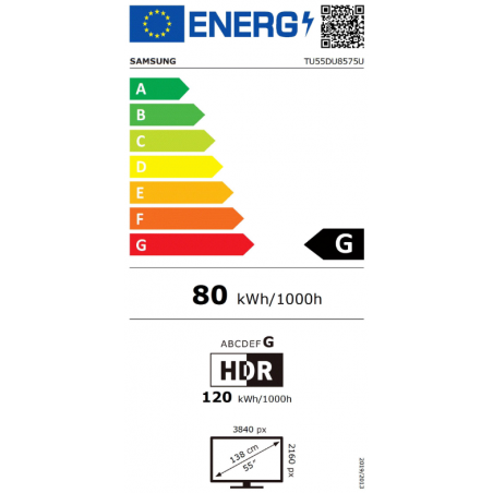 Télévision SAMSUNG TU55DU8575UXXC