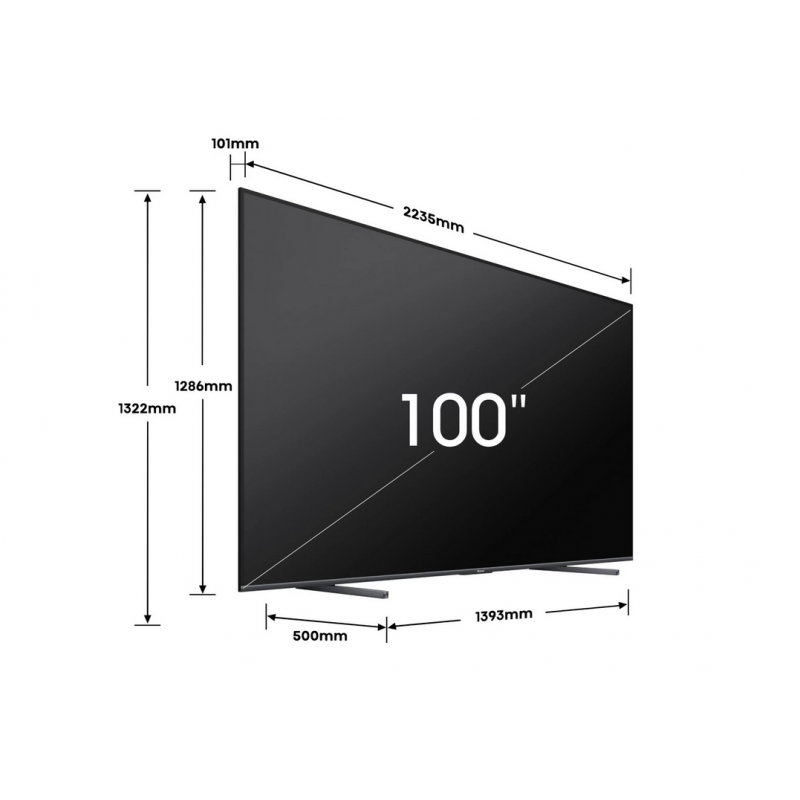 Télévision HISENSE 100E7NQ PRO