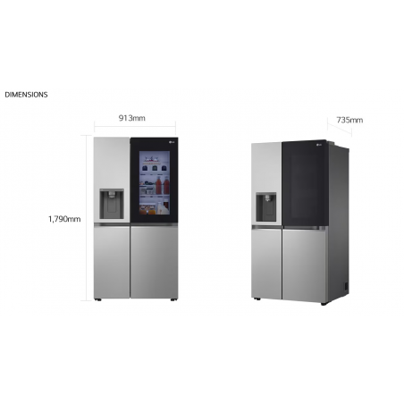 Réfrigérateur congélateur LG GSGV80PYLD
