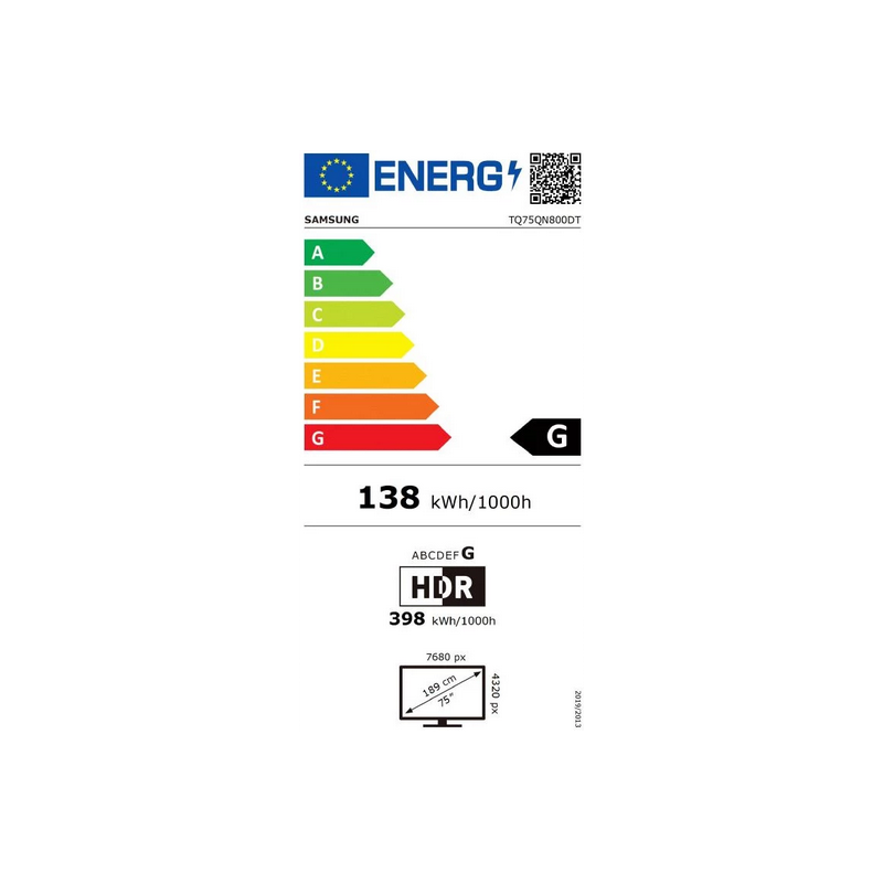 Télévision SAMSUNG TQ75QN800D