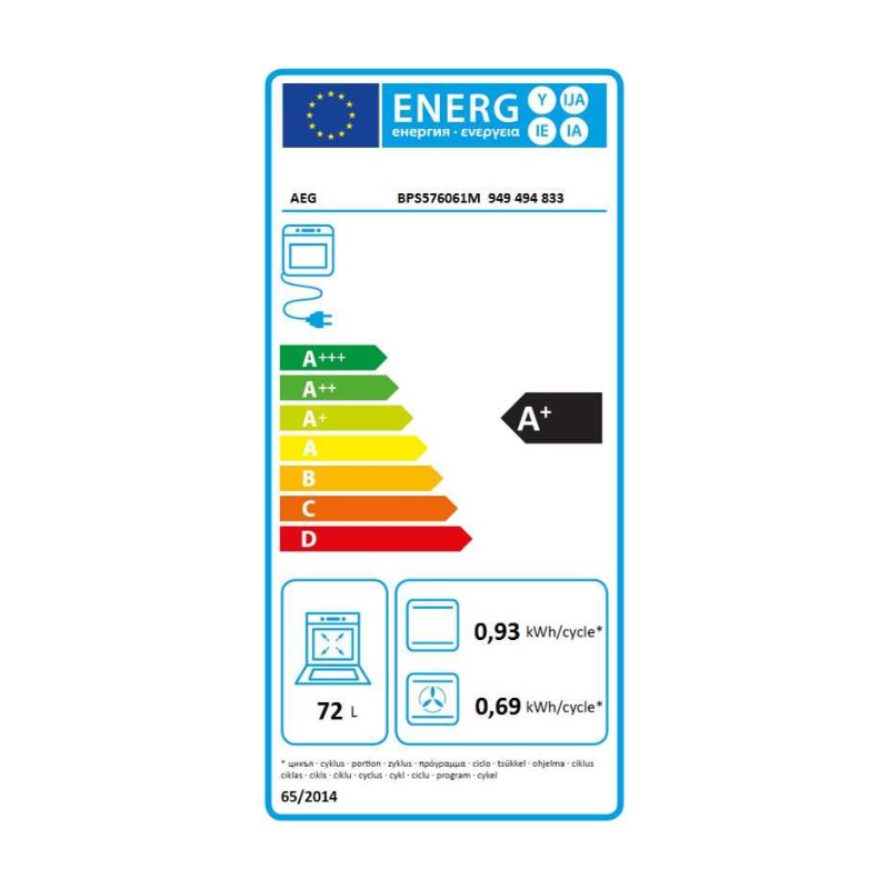 Four AEG BPS576061M