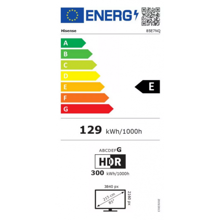 Télévision HISENSE 85E7NQ