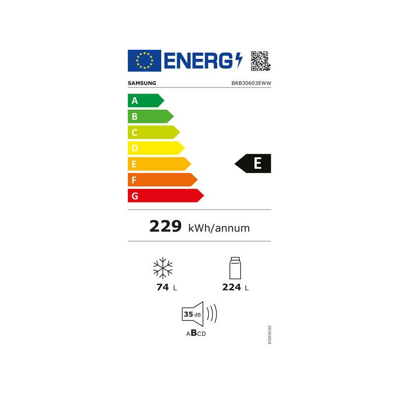 Réfrigérateur congélateur SAMSUNG BRB30603EWW