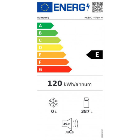 Réfrigérateur Une Porte SAMSUNG RR39C7AF5WW
