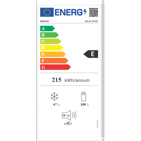 Réfrigérateur congélateur HISENSE RB329N4WDE