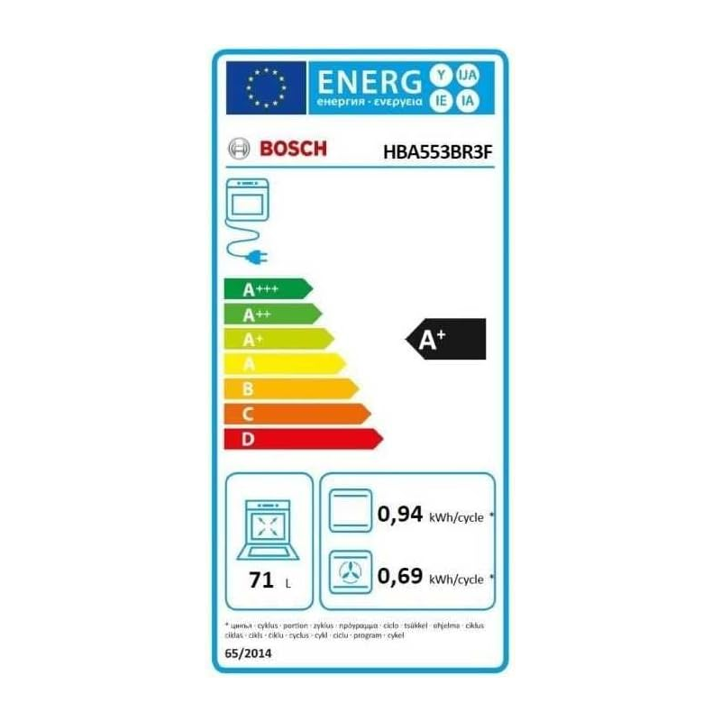 Four BOSCH HBA553BR3F