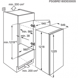 Réfrigérateur Une Porte ELECTROLUX ERB3DE12S