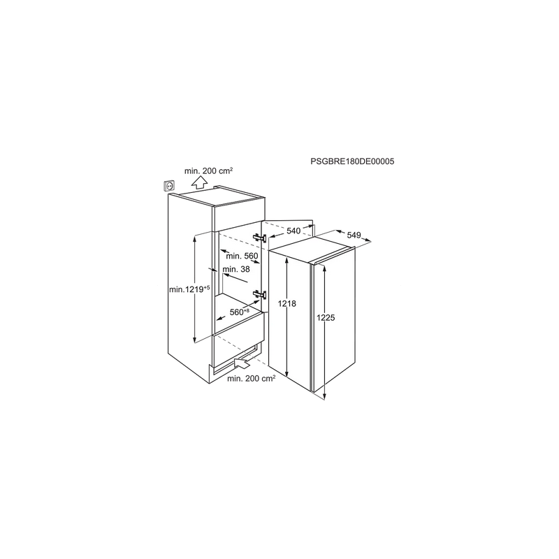 Réfrigérateur Une Porte ELECTROLUX ERB3DE12S
