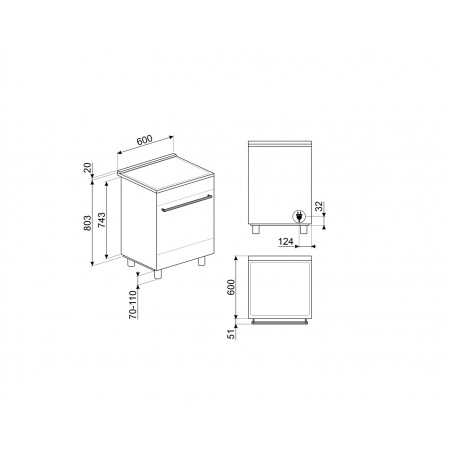 Cuisinière SMEG C6IPBLT2