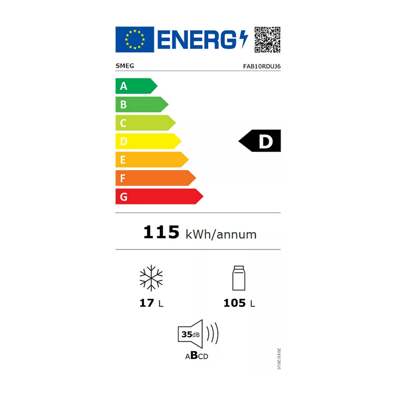 Réfrigérateur Une Porte SMEG FAB10RDUJ6