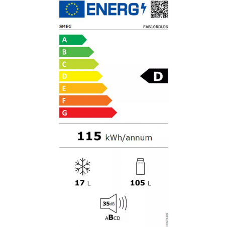 Réfrigérateur Une Porte SMEG FAB10RDUJ6