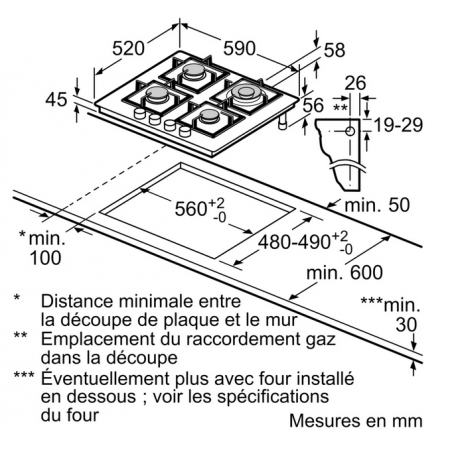 Plaque de cuisson BOSCH PNH6B6K4X