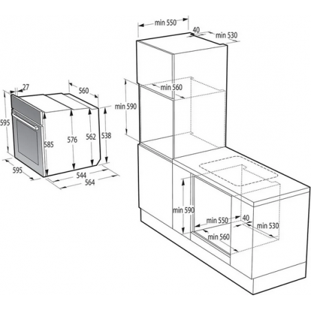 Four HISENSE BI64211EPB