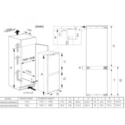 Réfrigérateur congélateur HISENSE RB3B250SAWE