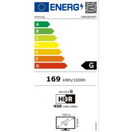 Télévision SAMSUNG TQ85QN990F