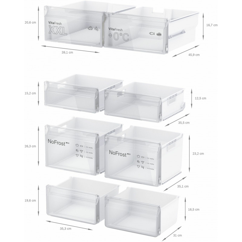 Réfrigérateur congélateur BOSCH KFN96VPEA