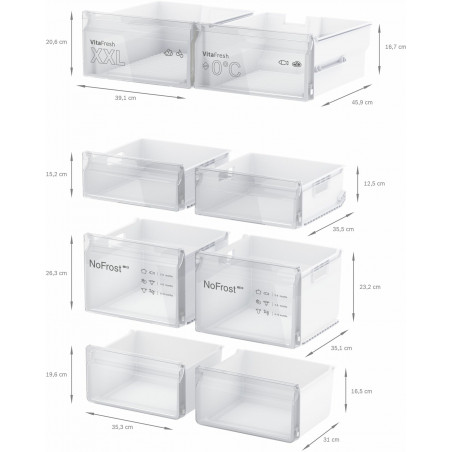 Réfrigérateur congélateur BOSCH KFN96VPEA