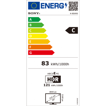 Télévision SONY K85XR59BP