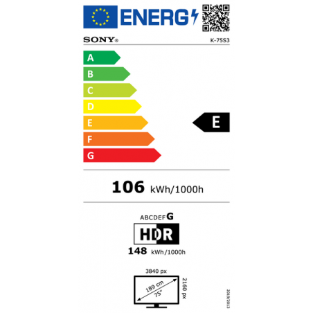 Télévision SONY K75S35B