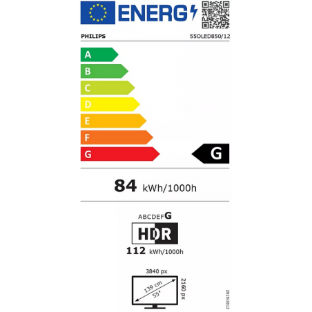 Télévision PHILIPS 55OLED850/12