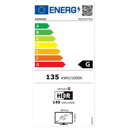 Télévision SAMSUNG TQ75LST7TG