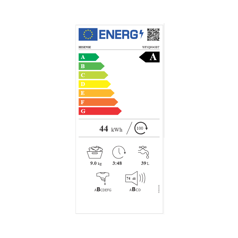 Lave Linge HISENSE WF3Q9043BT