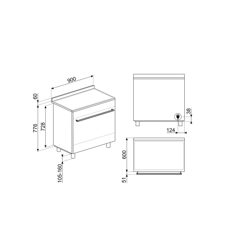 Cuisinière SMEG SCD91CMX9