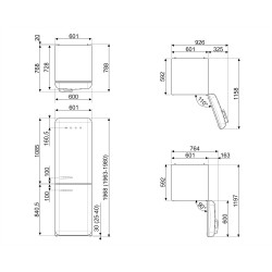 Réfrigérateur congélateur SMEG FAB32RSV6