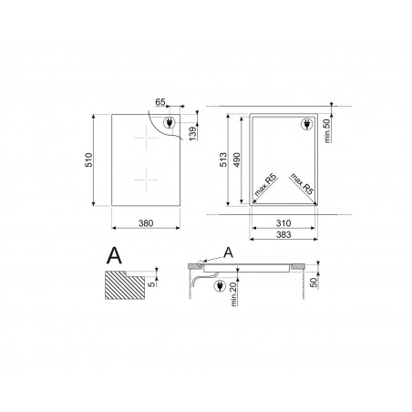 Plaque de cuisson SMEG SIM3323D