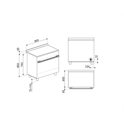 Cuisinière SMEG CPF9IPWH