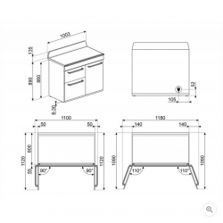 Cuisinière SMEG TR103IBL2