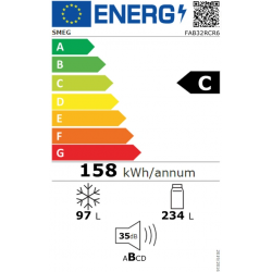 Réfrigérateur congélateur SMEG FAB32RCR6