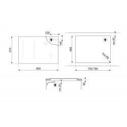 Plaque de cuisson SMEG SI1M4854D