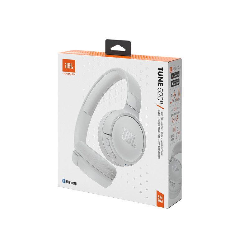 Casque bluetooth JBL T520BT WHT EU